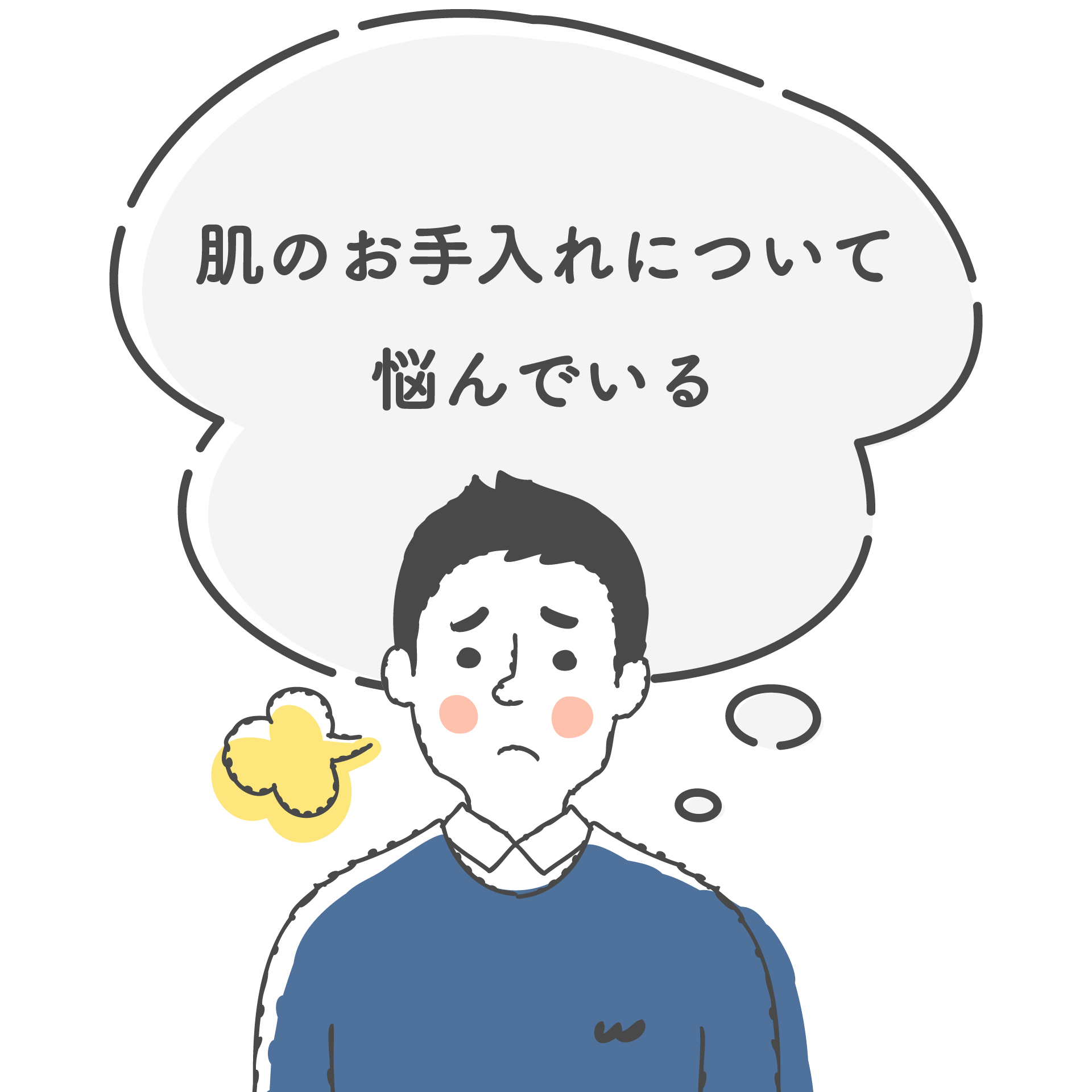 肌のお手入れについて悩んでいる